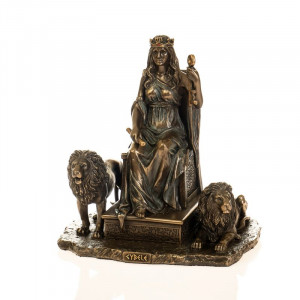 Статуэтка Богиня Кибела 18x12x19 см B030280 бронзовое покрытие Подарок матери