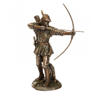 Статуетка з бронзовим покриттям Робін Гуд лучник 12x28 см B030306