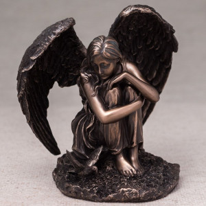 Статуетка Ангел 17x18 см B030391 бронзове покриття