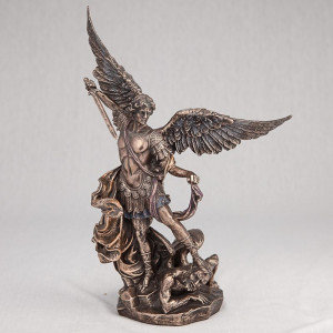 Статуетка Архангел Михаїл 26 см B030450 бронзове покриття