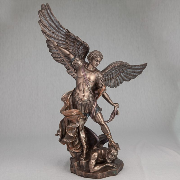 Статуетка Архангел Михаїл 44 см B030488 бронзове покриття