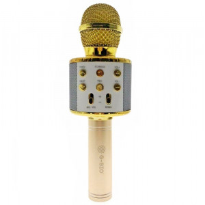 Мікрофон для караоке з підсвіткою золотий B105167