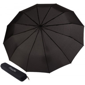 Зонт черный в подарочном кейсе автомат 12 спиц Австрия B106170