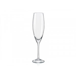 Бокалы для шампанского BOHEMIA B101206 Эпатаж богемское стекло 6 шт 230 мл