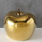 Статуетка керамічна декоративне яблуко 14*15*14 см. золотиста B480289
