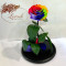 Троянда стабілізована B830171 Lerosh у колбі різнокольорова 33 см.