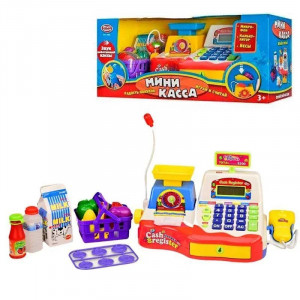 Набор игровой детский B140342 Кассовый аппарат и корзинка с продуктами 