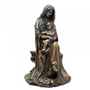 Статуетка Діва Марія з Ісусом на руках B030819 Veronese 15 см.