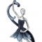 Статуетка Балерина B030882 10,5x15x45 див.