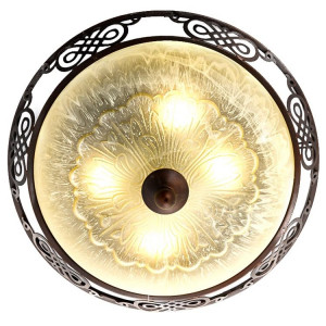 Пристельова люстра на 4 лампи у формі бані 50x25 см B0301153