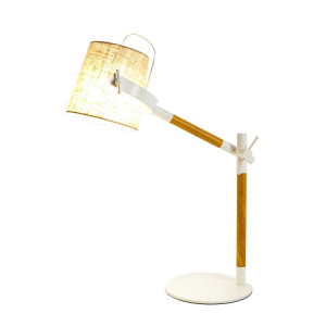 Настольная лампа B0301232 с белым абажуром и регулируемой ножкой 17x85 см. 