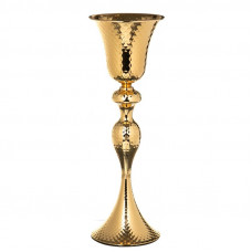 Декоративна ваза металева B0301267 золота 54 см.