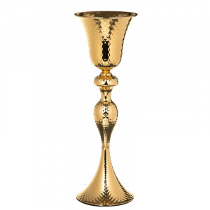 Декоративна ваза металева B0301267 золота 54 см.