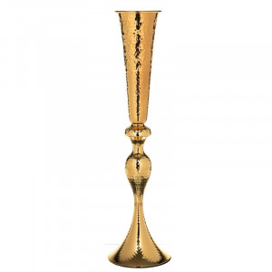 Декоративна металева ваза B0301269 золота 66 см.