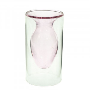 Скляна ваза для квітів B0301294 оригінальна 15 см.