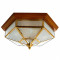 Потолочный светильник B0301250 с деревянной основой шестиугольной формы 45x20 см.