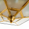 Потолочный светильник B0301250 с деревянной основой шестиугольной формы 45x20 см.