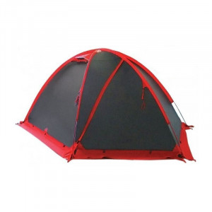 Палатка экспедиционная 4 местная B138232 Tramp серо-красная 400x220x140 см. 