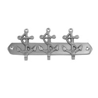 Настенная вешалка B550984 Sea Club металлическая на 3 крючка 15,5x6,5 см. 
