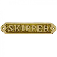 Табличка на двери B5501057 Sea Club металлическая Skipper 17x3,5 см. 