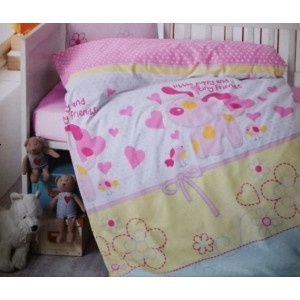 Детская постель в кроватку B156236 Brielle для новорожденных розовая 