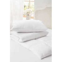 Двоспальна пухова ковдра B156300 Linens біла 195x215 см.