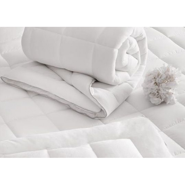 Ковдра полуторна B156303 Linens силіконова біла 155x215 см.