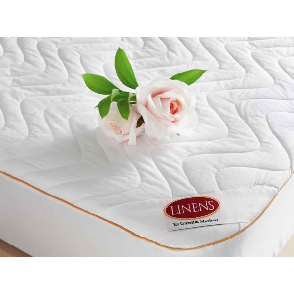 Стеганый наматрасник B156085 Linens с резинкой по периметру белый 200х200 см. 