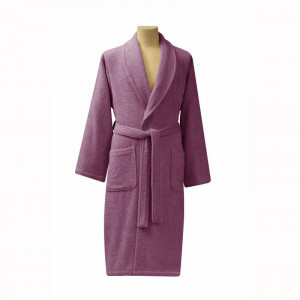 Жіночий бавовняний халат B156185 Linens фіолетовий XL