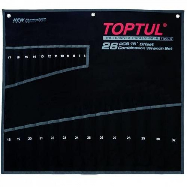 Чехол для гаечных ключей B160785 Toptul на 26 инструментов 