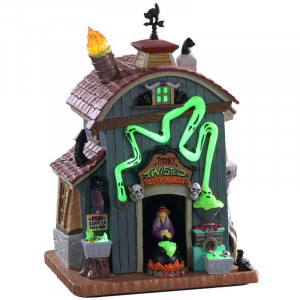 Декоративная домик Хэллоуин игрушечный с подсветкой B163081 подарок на хэллоуин