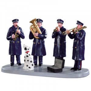 Статуэтка "Музыкальная группа" пожарников 6,8x12,7x5,9 см. B163150 подарок музыканту пожарнику