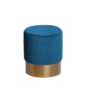 Пуф круглий B168465 Kayoom з металевою ніжкою синій 35x35x42 см.