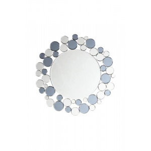 Дзеркало на стіну B168524 Kayoom сріблясто-сіре 80x80x1,6 см.