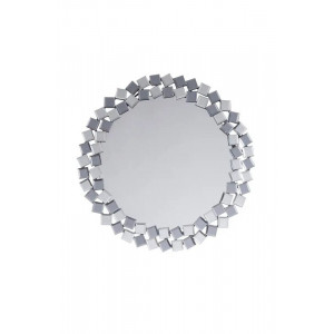 Настінне дзеркало B168494 Kayoom сріблясто-сіре 80x80x1,6 см.