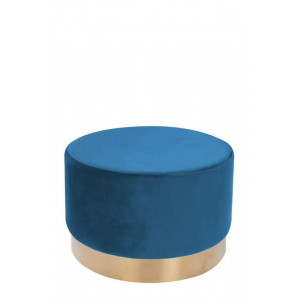 Пуф круглий B168463 Kayoom із металевою ніжкою синій 55x55x35 см.