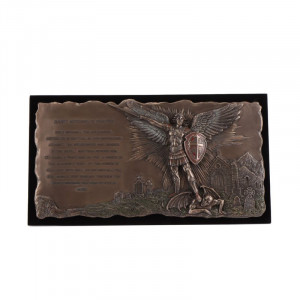 Картина настольная Архангел Михаил B0301399 Veronese с бронзовым напылением 42x3x23 см. 