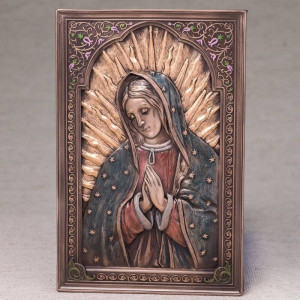 Подарункова картина Діва Марія B0301400 Veronese з бронзовим напиленням 15x23 см.