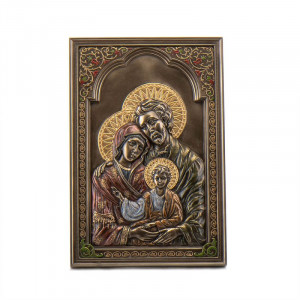 Настінна картина Святе сімейство B0301402 Veronese з бронзовим напиленням 15x1,5x23 см.