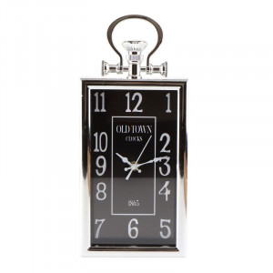 Настінний годинник прямокутний чорний 15x34 см B0301604