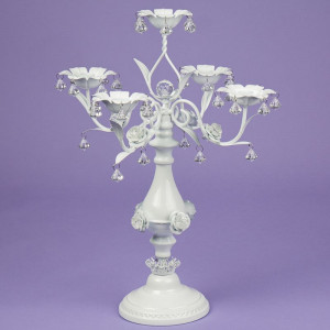 Подсвечник декоративный на 5 свечей с кристаллами 50 см B0301703