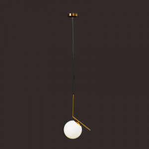 Подвесной светильник в стиле лофт бело-золотой 27x18x100 см B171095