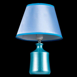 Настільна лампа із абажуром синя 24x38 см B171489