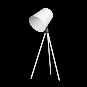 Настольная металлическая лампа белая 24x50 см B171493