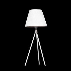 Лампа з абажуром настільна біла 28x58 см B171497