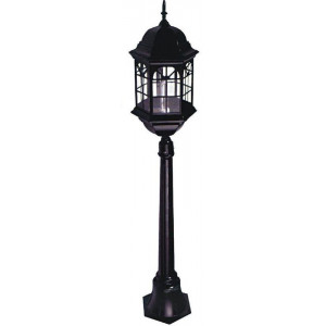 Светильник столб уличный садово-парковый черный B171528