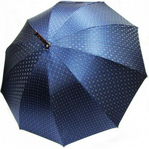 Зонт трость элитный с деревянной ручкой синий Doppler B106320