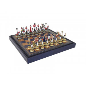 Шахи подарункові Наполеон плюс шашки нарди у дерев'яному футлярі 36x36x4 см B670450