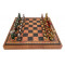 Набір подарункові шахи шашки нарди в дерев'яний футляр 36x36x4 см B670451