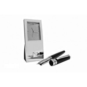 Настольный набор часы и перьевая ручка Pierre Cardin B670483
